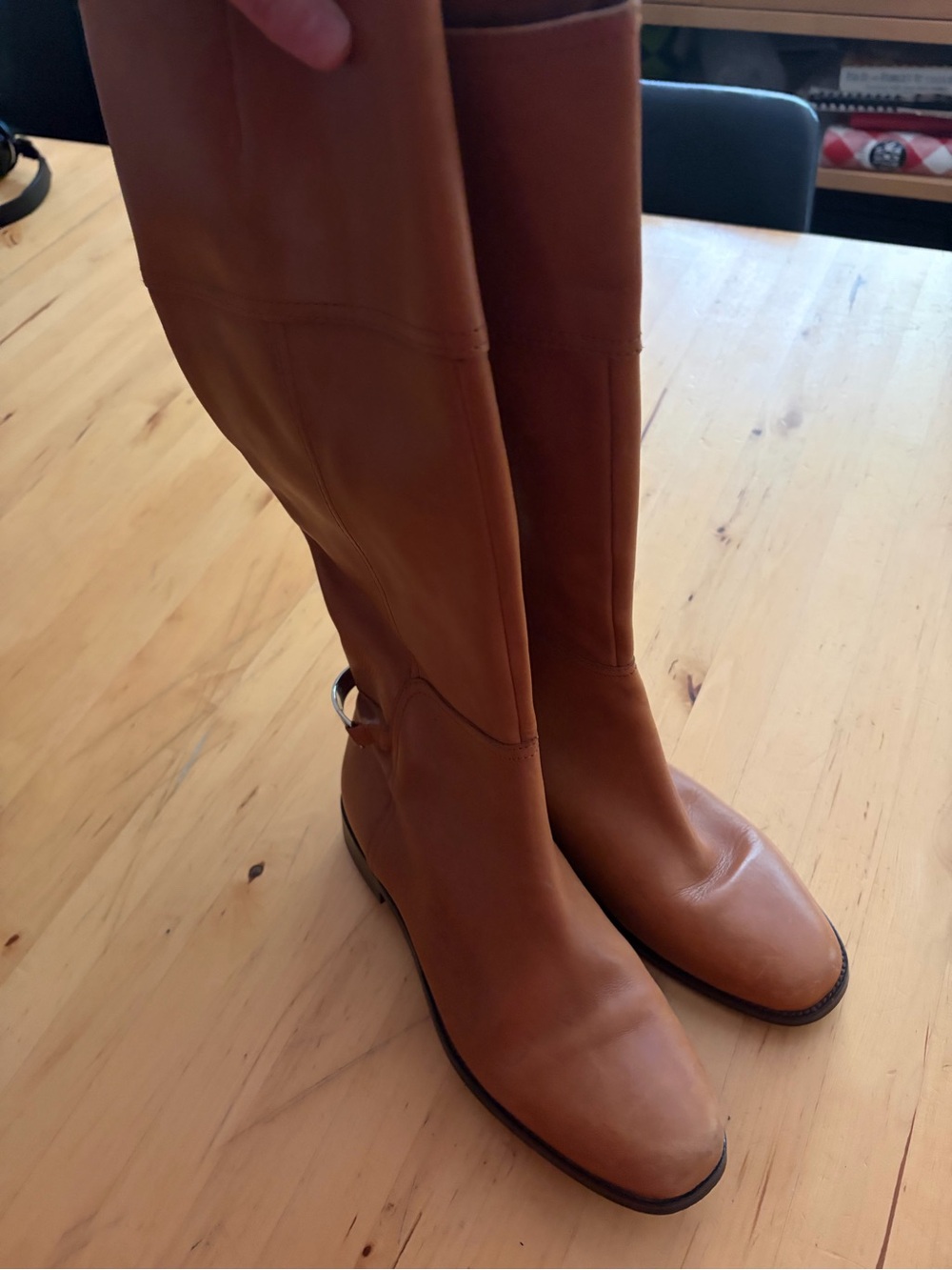 Lauren Ralph Lauren Tall Leather Riding Boots - Brown